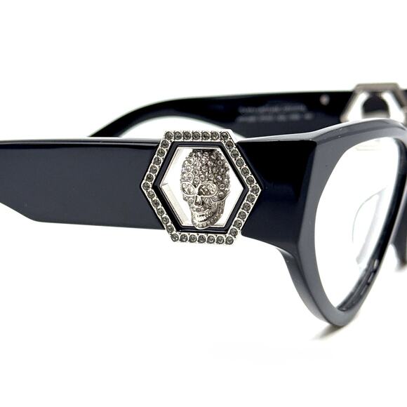New! PHILIPP PLEIN Eyeglasses Plein Capture Crystal VPP163S Col.700K, Authentic - Picture 6 of 11